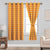 Milan Collection Cotton Curtain with Geometric Print for Window/Door/Long Door – Yellow (Pack of 1)