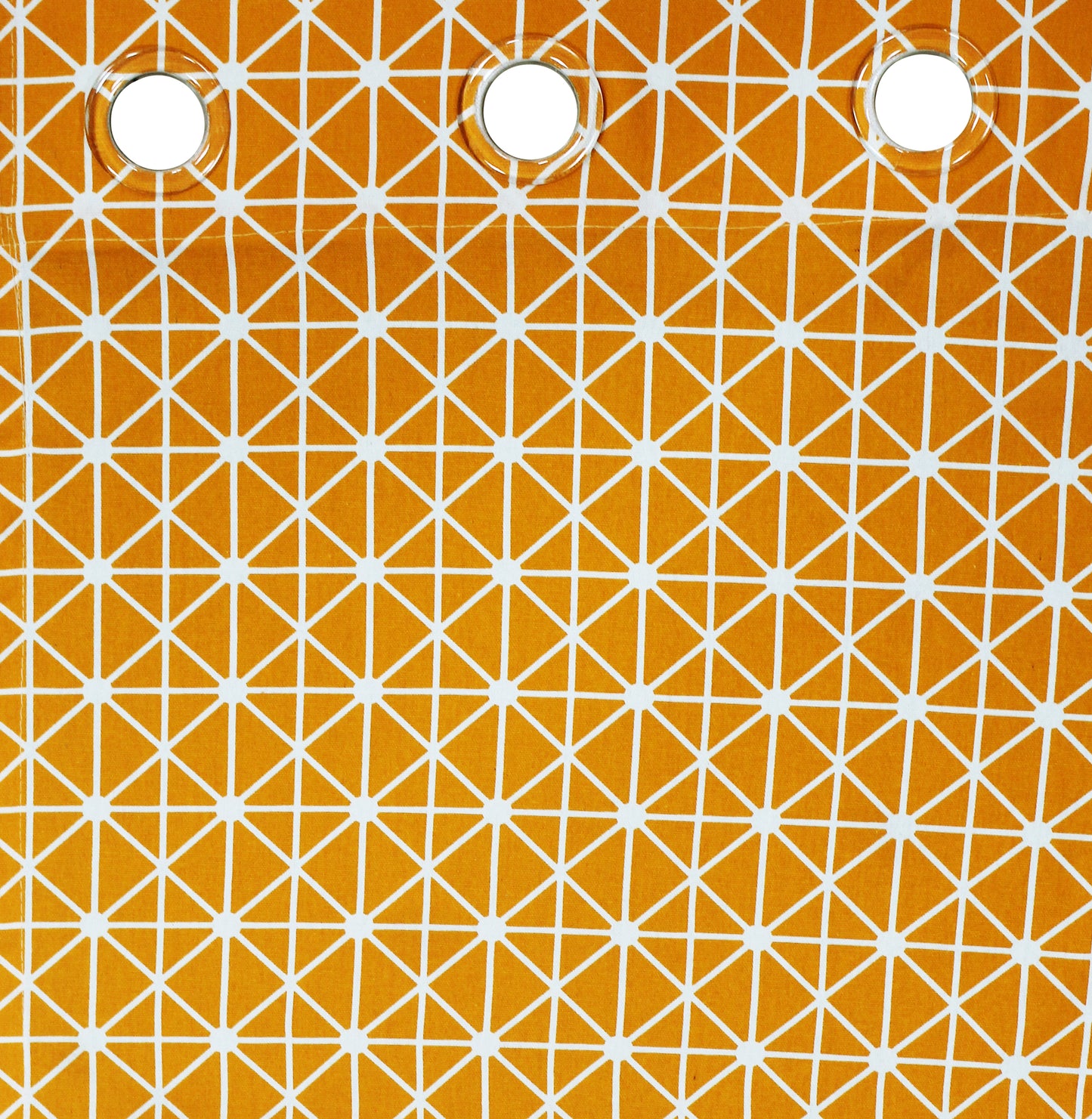 Milan Collection Cotton Curtain with Geometric Print for Window/Door/Long Door – Yellow (Pack of 1)