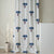 Milan Collection Cotton Curtain with Floral Print for Window/Door/Long Door – Blue (Pack of 1)