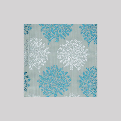 Venice Collection Room Darkening Premium Curtain - Floral Aqua (Pack of 1)