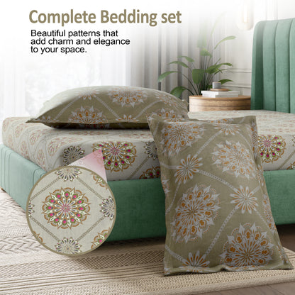 Sydney Collection Cotton Flat Bedsheets - Mustard