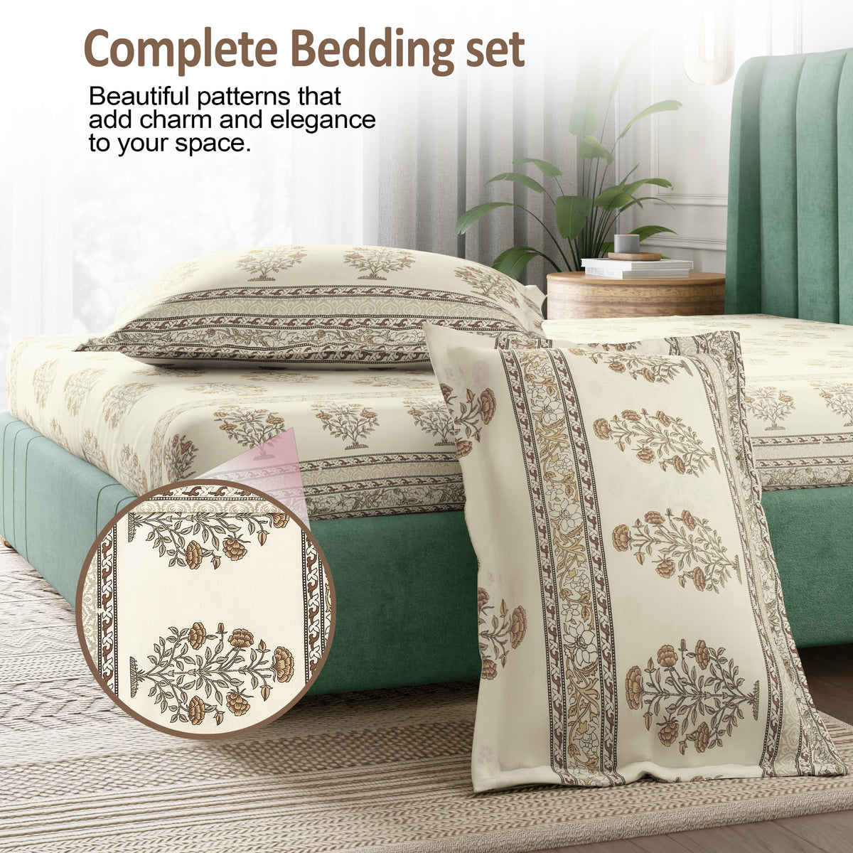 Sydney Collection Cotton Flat Bedsheets - Grey