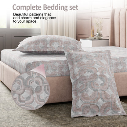 Sydney Collection Cotton Flat Bedsheets - Brown