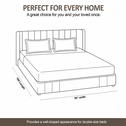 Sydney Collection Cotton Flat Bedsheets - Yellow