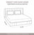 Sydney Collection Cotton Flat Bedsheets - Brown