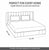 Sydney Collection Cotton Flat Bedsheets - Beige