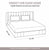 Sydney Collection Cotton Flat Bedsheets - Brown