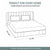 Sydney Collection Cotton Flat Bedsheets - Grey