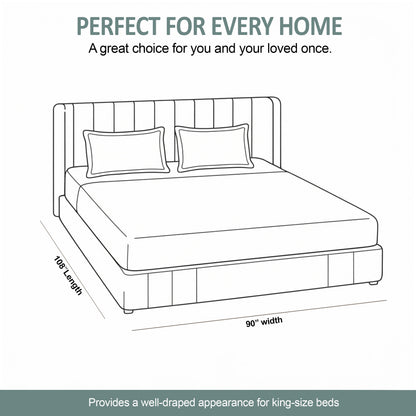 Sydney Collection Cotton Flat Bedsheets - Grey