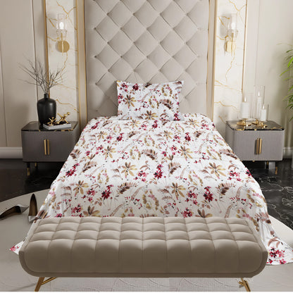 New York Collection Cotton Flat Bedsheet- Maroon