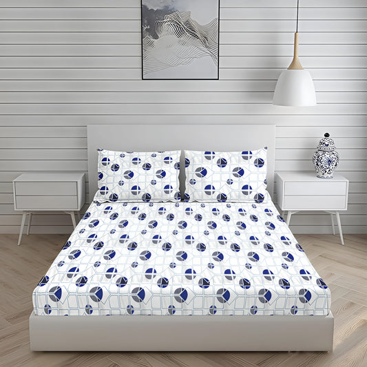 New York Collection 180 TC Fitted Bedsheet- Grey