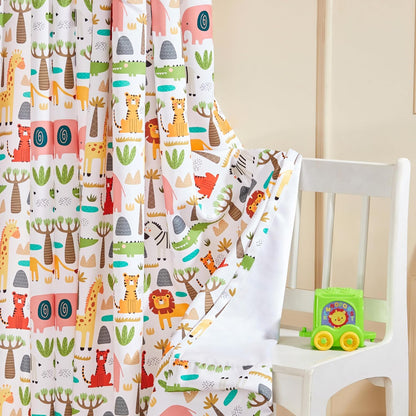 Tokyo Collection Digitalprint-Kids Curtain For Window/Door/Long Door - Design-Elephant (Pack Of 1)