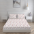 London Collection Cotton Fitted Bedsheet- Rosewood