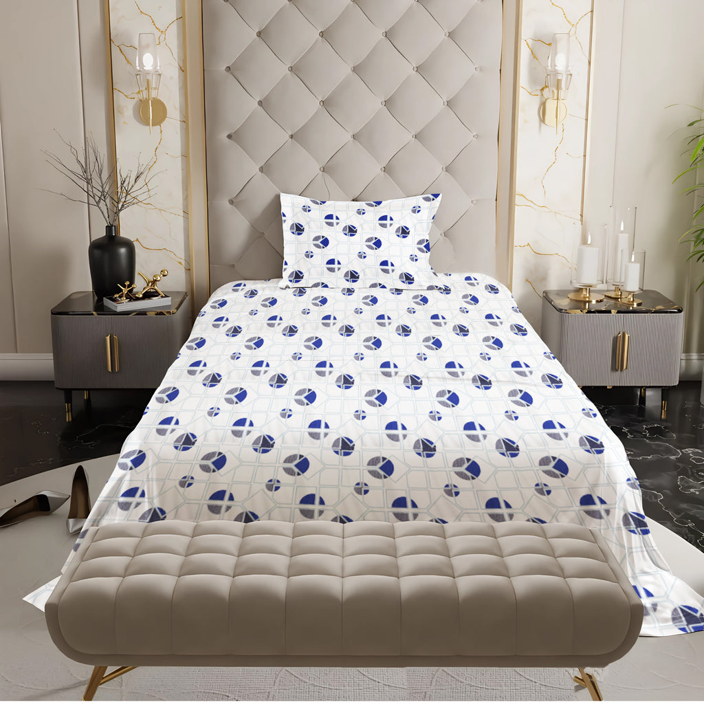 New York Collection 180 TC Flat Bedsheet- Grey