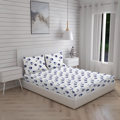 New York Collection 180 TC Fitted Bedsheet- Grey
