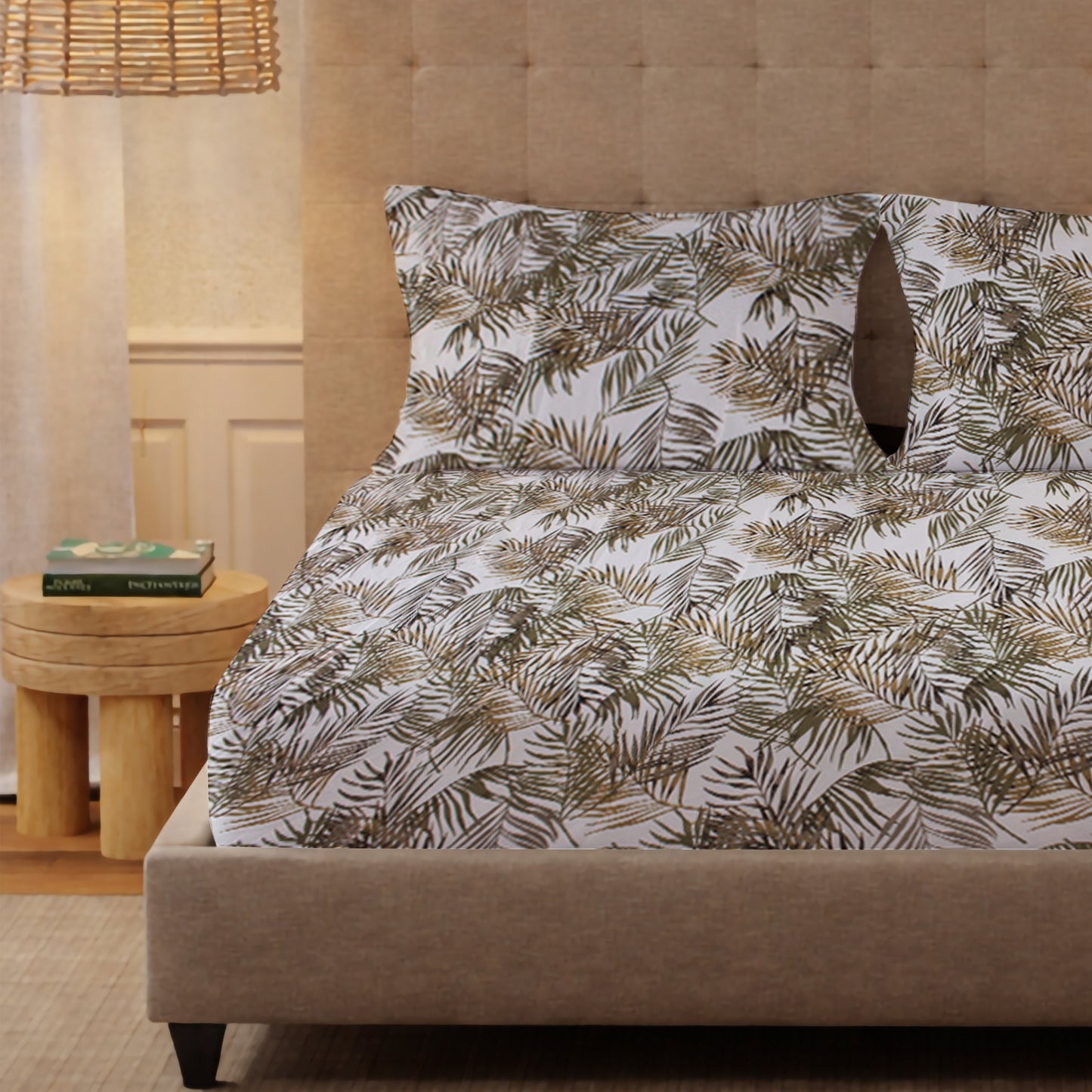 London Collection Cotton Flat Bedsheet- Coffee