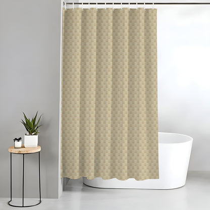 Monaco Collection Waterproof Bathroom Curtain – Cream color Shower Curtain.