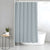 Monaco Collection Waterproof Bathroom Curtain – Grey color Shower Curtain.