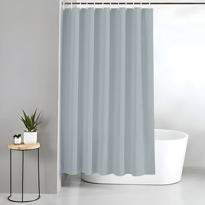Monaco Collection Waterproof Bathroom Curtain – Grey color Shower Curtain.