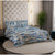 London Collection Cotton Flat Bedsheet- Blue