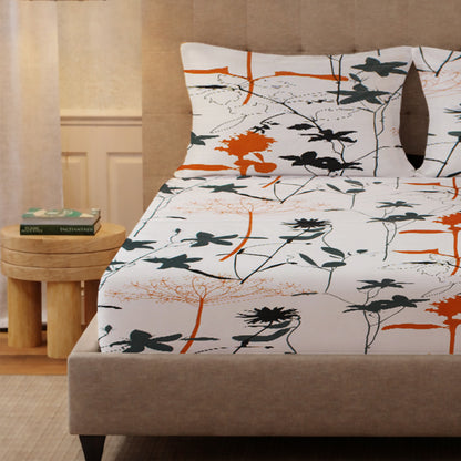 London Collection Cotton Flat Bedsheet- Multi Color