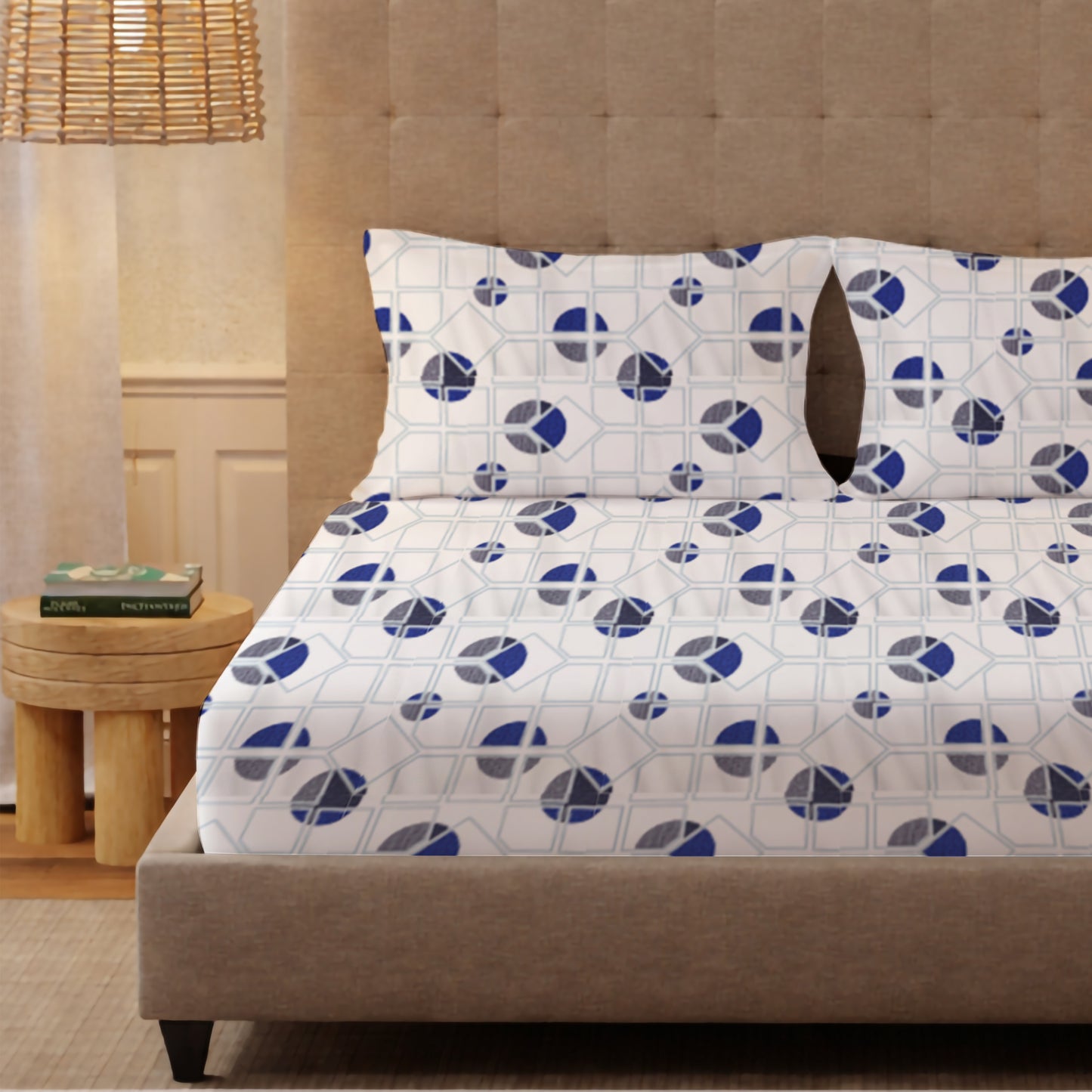 New York Collection Cotton Flat Bedsheet- Grey