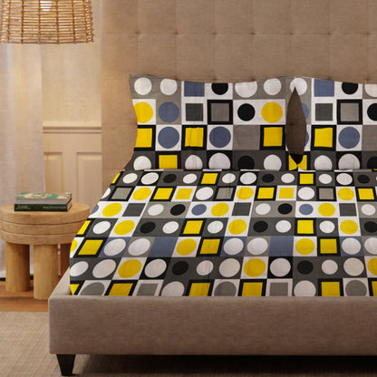 London Collection Cotton Flat Bedsheet- Multi Color