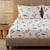 London Collection Cotton Flat Bedsheet- Blue