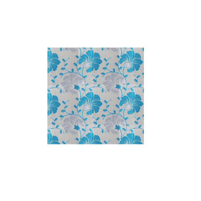 Venice Collection Room Darkening Premium Curtain - Floral Aqua (Pack of 1)