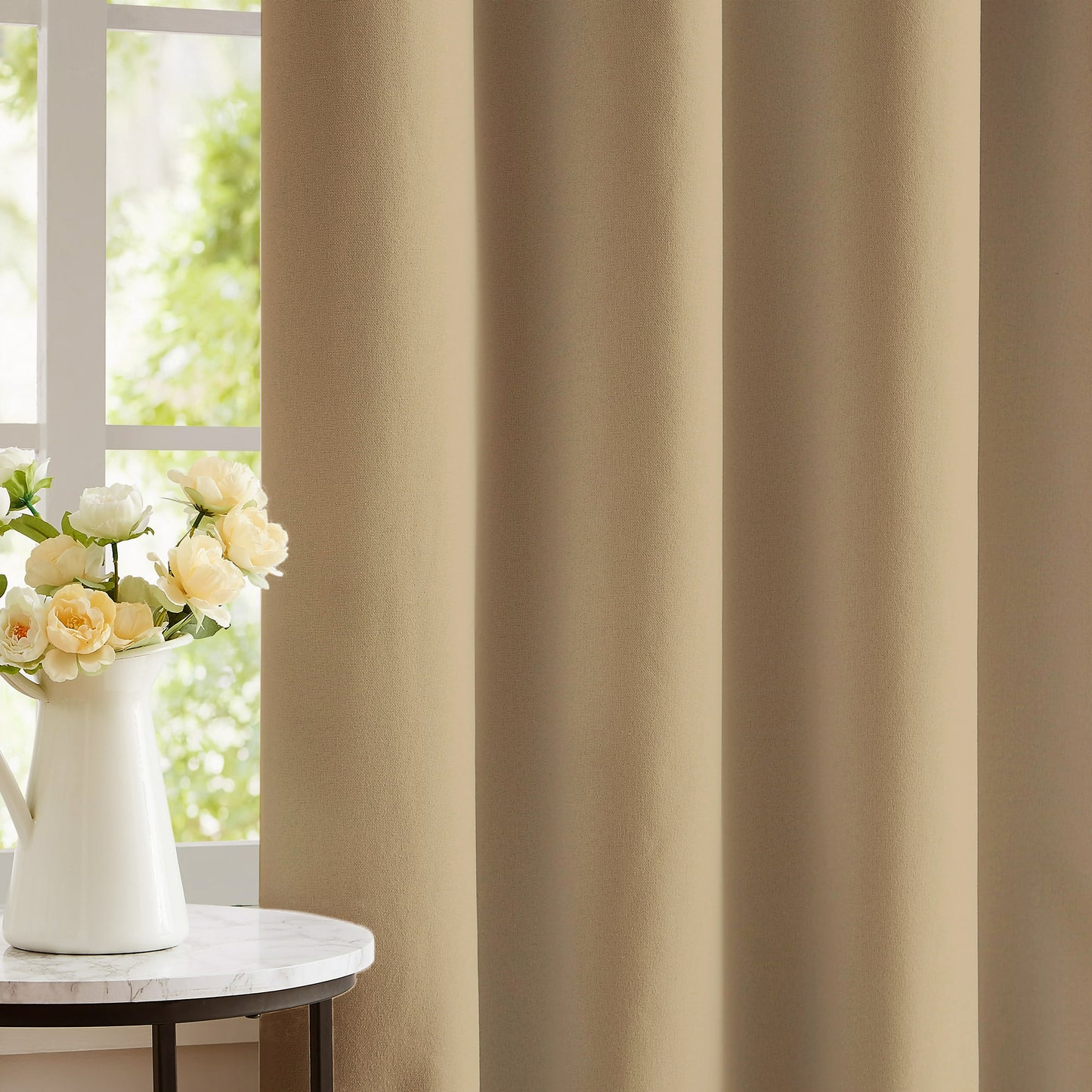 Paris Collection Blackout Curtain Window/Door/Long Door - Gold (Pack of 1)