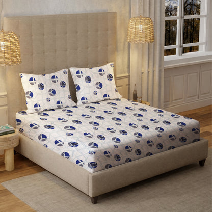 New York Collection Cotton Flat Bedsheet- Grey