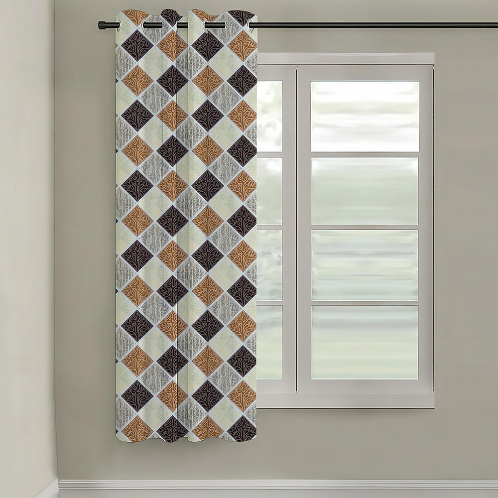 Smart Print 5Ft Window Curtain (Pack of 1, 150cm X 115 cm)