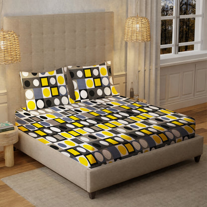 London Collection Cotton Flat Bedsheet- Multi Color