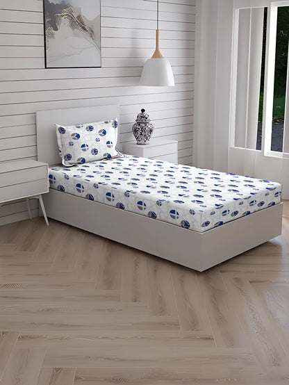 New York Collection 180 TC Fitted Bedsheet- Grey