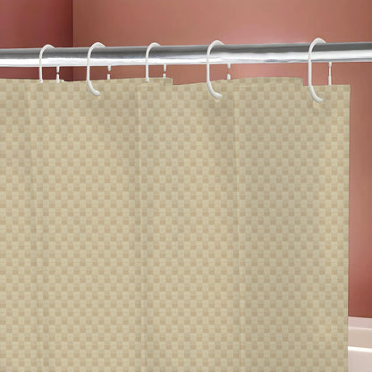 Monaco Collection Waterproof Bathroom Curtain – Cream color Shower Curtain.