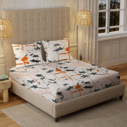 London Collection Cotton Flat Bedsheet- Multi Color