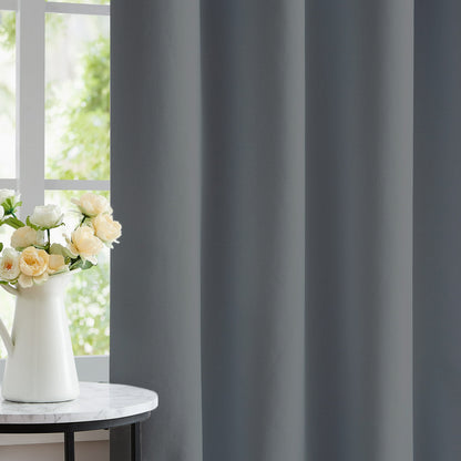 Paris Collection Blackout Curtain Window/Door/Long Door - Grey (Pack of 1)
