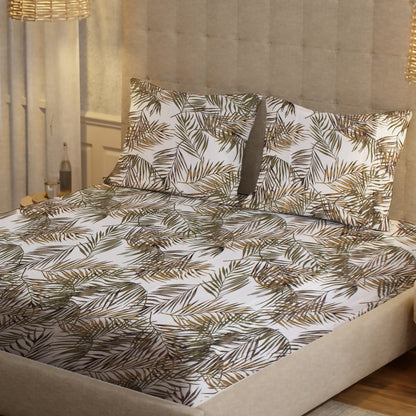 London Collection Cotton Flat Bedsheet- Coffee