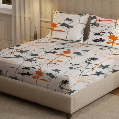 London Collection Cotton Flat Bedsheet- Multi Color