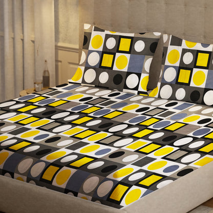 London Collection Cotton Flat Bedsheet- Multi Color