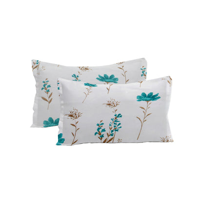 London Collection Cotton Flat Bedsheet- Blue