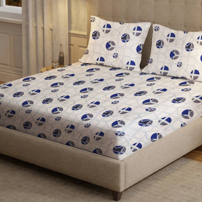 New York Collection Cotton Flat Bedsheet- Grey