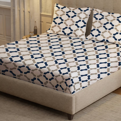 London Collection Cotton Flat Bedsheet - Grey