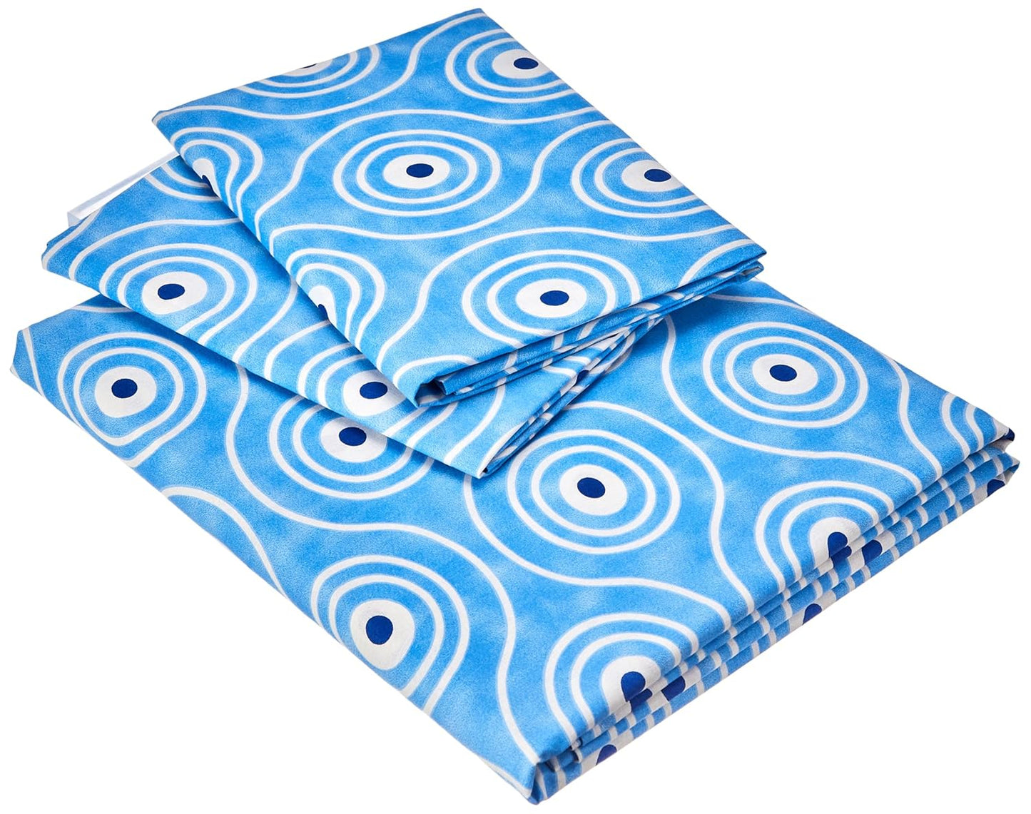 King Size Flat Bedsheet 425 (140 TC) with 2 Pillow Covers (274 cm X 222 cm)