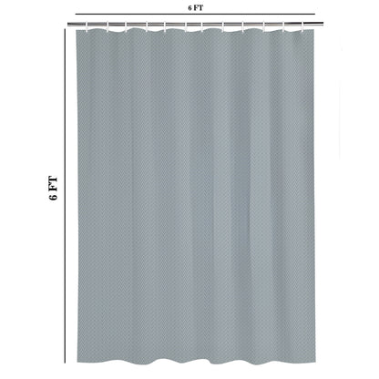 Monaco Collection Waterproof Bathroom Curtain – Grey color Shower Curtain.