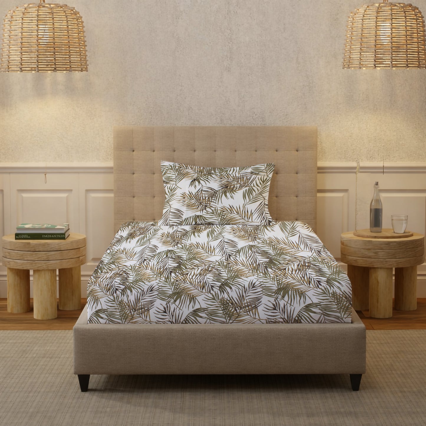London Collection Cotton Flat Bedsheet- Coffee