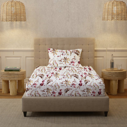 New York Collection Cotton Flat Bedsheet- Maroon