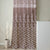 Berlin Collection Pannel Curtain Floral Print For Window/Door/Long Door - Coffee (Pack Of 1)