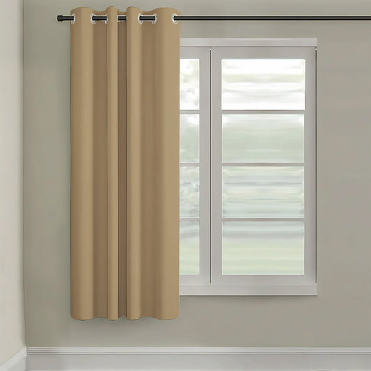 Paris Collection Blackout Curtain Window/Door/Long Door - Gold (Pack of 1)