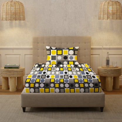 London Collection Cotton Flat Bedsheet- Multi Color